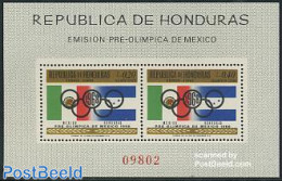 Honduras 1968 Olympic Games S/s, Mint NH, History - Sport - Flags - Olympic Games - Honduras