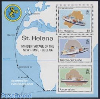 Saint Helena 1990 New RMS St. Helena S/s, Mint NH, Transport - Various - Ships And Boats - Maps - Barcos