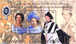 Gambia 2003 Golden Coronation 3v M/s, Mint NH, History - Kings & Queens (Royalty) - Royalties, Royals