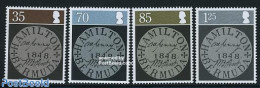 Bermuda 2008 160th Ann. Of The Perot Stamp 4v, Mint NH, Stamps On Stamps - Postzegels Op Postzegels