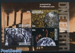 Micronesia 2001 One Earth 4v M/s, Mint NH, Nature - Environment - Environment & Climate Protection