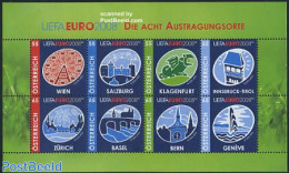 Austria 2008 EC Football 8v M/s, Mint NH, History - Sport - Various - Europa Hang-on Issues - Football - Fairs - Art -.. - Unused Stamps