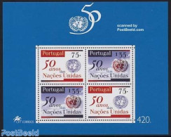 Portugal 1995 50 Years UNO S/s, Mint NH, History - United Nations - Ongebruikt