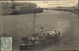 CPA Dieppe Seine Maritime, Ausflugsboot Le Furet, Rückkehr Von Einem Ausflug Aufs Meer - Other & Unclassified