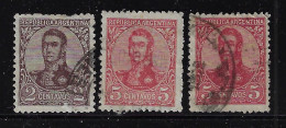 ARGENTINA  1908  SCOTT #146,149(2) USED - Used Stamps