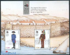 Portugal 2003 Military College S/s, Mint NH, Science - Transport - Various - Education - Ships And Boats - Uniforms - .. - Unused Stamps