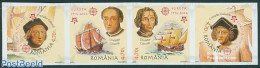 Romania 2005 50 Years Europa Stamps 4v [:::] Imperforat, Mint NH, History - Transport - Europa Hang-on Issues - Explor.. - Ungebraucht