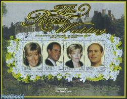 Sierra Leone 1999 Edward & Sophie Wedding 4v M/s, Mint NH, History - Kings & Queens (Royalty) - Case Reali