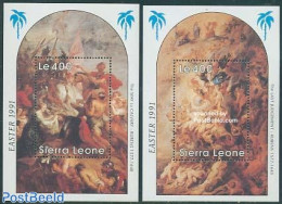 Sierra Leone 1991 Easter 2 S/s, Rubens Paintings, Mint NH, Art - Paintings - Rubens - Other & Unclassified