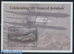 Saint Kitts/Nevis 2003 Wright Brothers S/s, Mint NH, Transport - Aircraft & Aviation - Airplanes