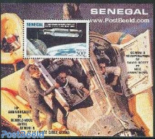 Senegal 1987 Gemini VIII-Agena S/s, Mint NH, Transport - Space Exploration - Sénégal (1960-...)