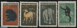 Vietnam 1961 Animals 4v, Mint NH, Nature - Animals (others & Mixed) - Bears - Deer - Elephants - Monkeys - Other & Unclassified