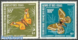 Afars And Issas 1976 Butterflies 2v, Unused (hinged), Nature - Butterflies - Unused Stamps