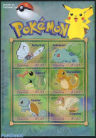 Dominica 2001 Pokemon 6v M/s, Mint NH, Art - Comics (except Disney) - Bandes Dessinées