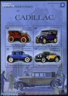 Dominica 2003 100 Years Cadellac 4v M/s, Mint NH, Transport - Automobiles - Coches