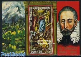 Equatorial Guinea 1976 El Greco Painting S/s, Mint NH, Art - Paintings - Equatorial Guinea
