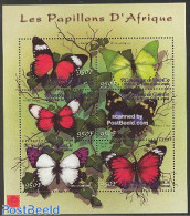 Guinea, Republic 2001 Butterflies 6v M/s, Mint NH, Nature - Butterflies - Other & Unclassified