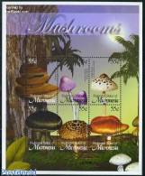 Micronesia 2002 Mushrooms 6v M/s, Mint NH, Nature - Mushrooms - Champignons