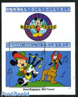 Sierra Leone 1992 Disney S/s, Scotland, Mint NH, Performance Art - Music - Art - Disney - Music