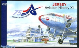 Jersey 2012 Aviation History, Prestige Booklet, Mint NH, Transport - Stamp Booklets - Aircraft & Aviation - Zonder Classificatie