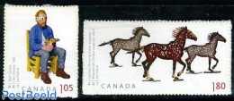Canada 2012 Joe Fafard 2v S-a, Mint NH, Nature - Horses - Art - Sculpture - Vincent Van Gogh - Unused Stamps