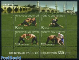 Türkiye 2011 Kirkpinar Wrestling 4v M/s, Mint NH, Sport - Sport (other And Mixed) - Art - Bridges And Tunnels - Other & Unclassified