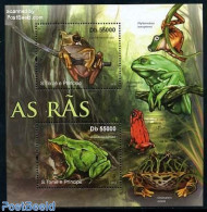 Sao Tome/Principe 2011 Frogs 2v M/s, Mint NH, Nature - Animals (others & Mixed) - Frogs & Toads - Reptiles - Sao Tome En Principe
