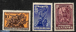 Bulgaria 1947 Anti Fascism 3v, Mint NH - Unused Stamps