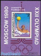 Bulgaria 1979 Olympic Games, Waterpolo S/s, Mint NH, Sport - Olympic Games - Swimming - Nuovi