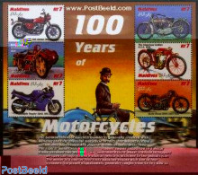 Maldives 2000 Motorcycles 6v M/s, Mint NH, Transport - Motorcycles - Motorräder