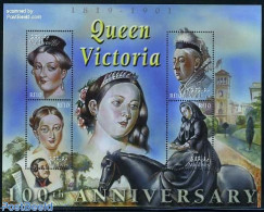 Maldives 2001 Queen Victoria 4v M/s, Mint NH, History - Kings & Queens (Royalty) - Familles Royales