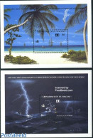 Saint Vincent & The Grenadines 1992 Discovery Of America 2 S/s, Mint NH, History - Transport - Explorers - Ships And B.. - Explorers