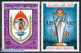 United Arab Emirates 1973 Youth Festival 2v, Mint NH - Andere & Zonder Classificatie