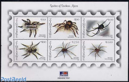 Zimbabwe 2003 Spiders 6v M/s, Mint NH, Nature - Insects - Zimbabwe (1980-...)