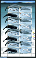 Canada 2000 WHALES M/s, Mint NH, Nature - Sea Mammals - Unused Stamps