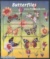 Grenada Grenadines 2000 Butterflies 6v M/s, Mint NH, Nature - Butterflies - Flowers & Plants - Grenade (1974-...)
