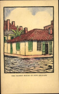CPA New Orleans Louisiana USA, Das älteste Haus In New Orleans - Autres & Non Classés