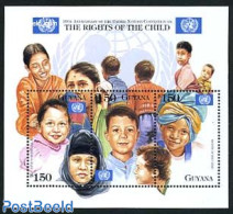 Guyana 1999 UNO Convention On Childrens Rights 3v M/s, Mint NH, History - Various - Unicef - United Nations - Justice - Guiana (1966-...)