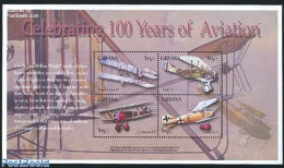 Guyana 2003 Aviation History 4v M/s, Mint NH, Transport - Aircraft & Aviation - Flugzeuge