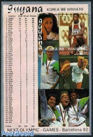 Guyana 1989 F. Griffith-Joyner, Carl Lewis S/s, Mint NH, Sport - Olympic Games - Guyane (1966-...)