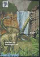 Guyana 2001 Brachiosaurus S/s, Mint NH, Nature - Prehistoric Animals - Prehistóricos