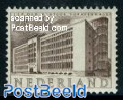 Netherlands 1955 25+8c, Den Haag, Stamp Out Of Set, Mint NH, Art - Modern Architecture - Nuovi