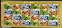 Indonesia 2012 Year Of The Dragon M/s (with 8 Sets), Mint NH, Various - New Year - Neujahr
