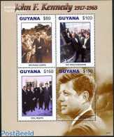 Guyana 2007 John F. Kennedy 4v M/s, Mint NH, History - American Presidents - Guiana (1966-...)