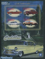 Antigua & Barbuda 2003 100 Years Cadillac 4v M/s, Mint NH, Transport - Automobiles - Coches