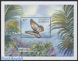 Antigua & Barbuda 2000 Butterfly S/s, Graphium Encelades, Mint NH, Nature - Butterflies - Antigua Et Barbuda (1981-...)