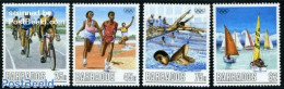 Barbados 1988 Olympic Games 4v, Mint NH, Sport - Cycling - Olympic Games - Sailing - Swimming - Cycling