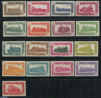Belgium 1949 Railway Stamps 17v, Unused (hinged), Transport - Railways - Neufs