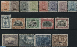 Belgium 1920 Eupen Overprints 17v, Mint NH - Neufs