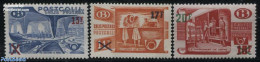 Belgium 1953 Parcel Stamps 3v, Unused (hinged), Transport - Railways - Nuevos